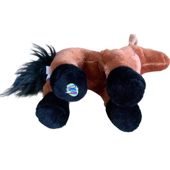 Ganz Webkinz HM101 Brown Arabian Horse 9.5 in Tall No Code Plush Stuffed Animal - Picture 3 of 5